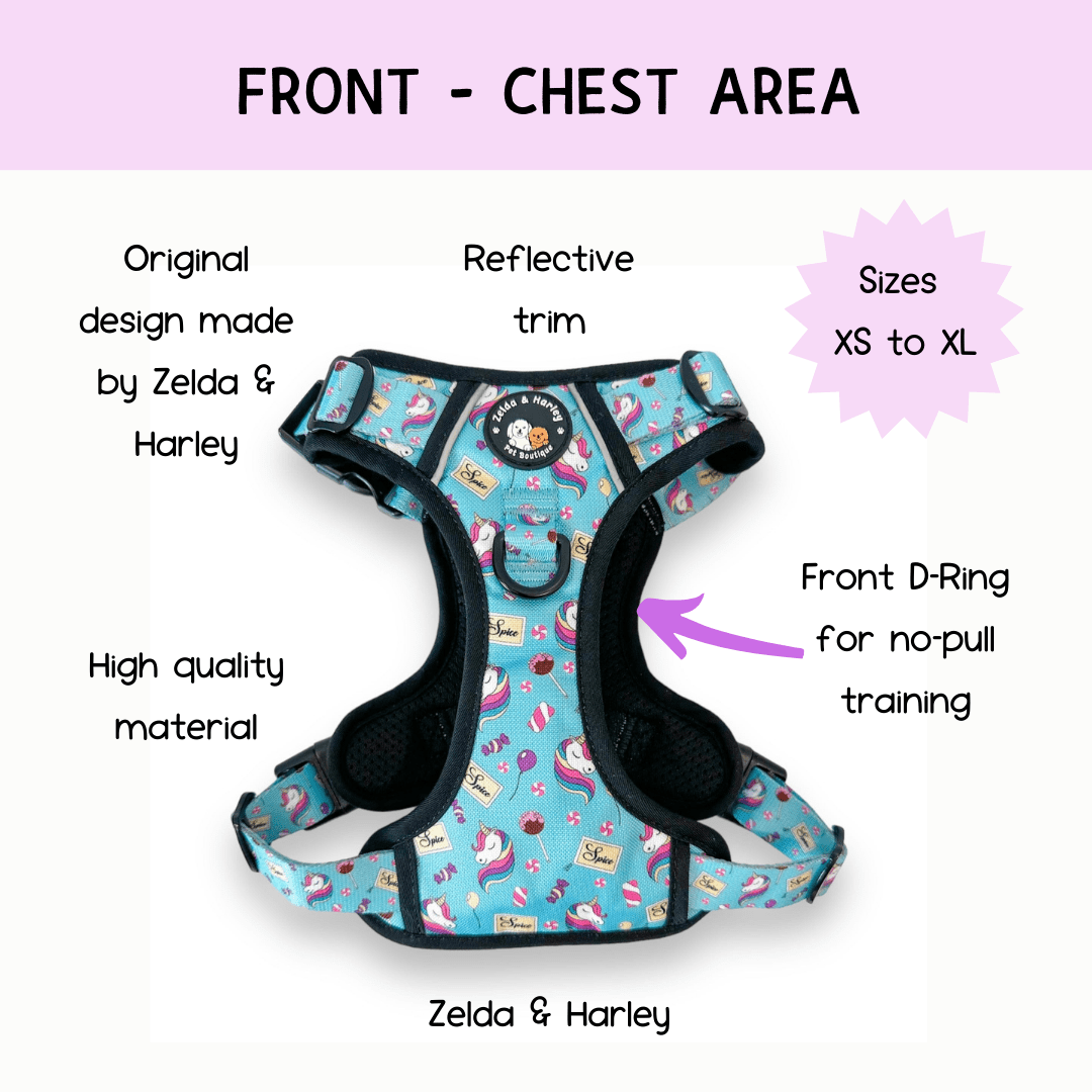 Zelda & Harley Harness Sugar, Spice, and Everything Nice - Adventure No Pull Harness