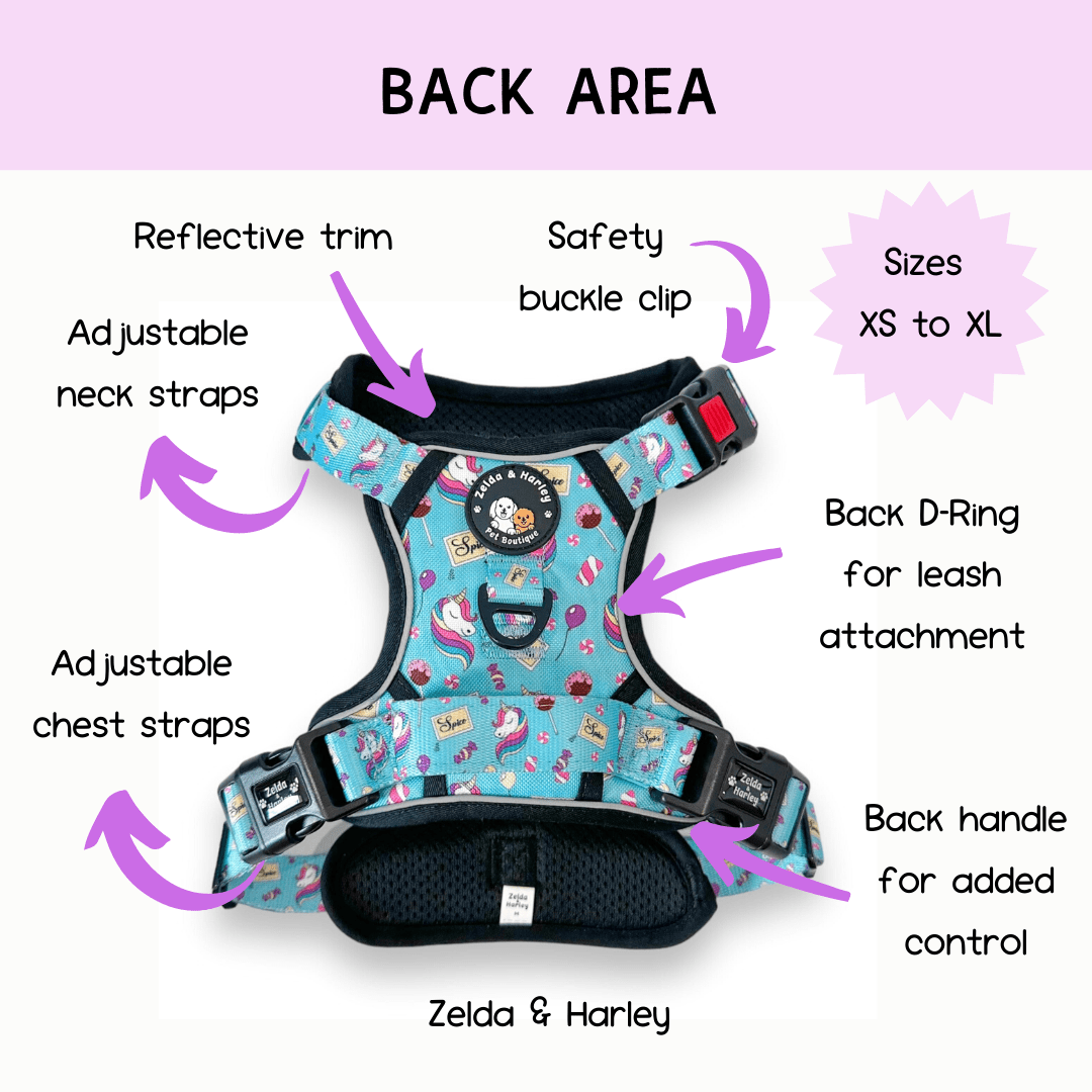 Zelda & Harley Harness Sugar, Spice, and Everything Nice - Adventure No Pull Harness