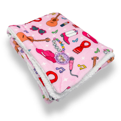 Zelda & Harley Dog Blanket Shake it Off (Poochie's Version) Dog Blanket