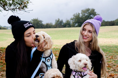 Zelda & Harley Beanie Dog Mom Bobble Beanie - Lilac